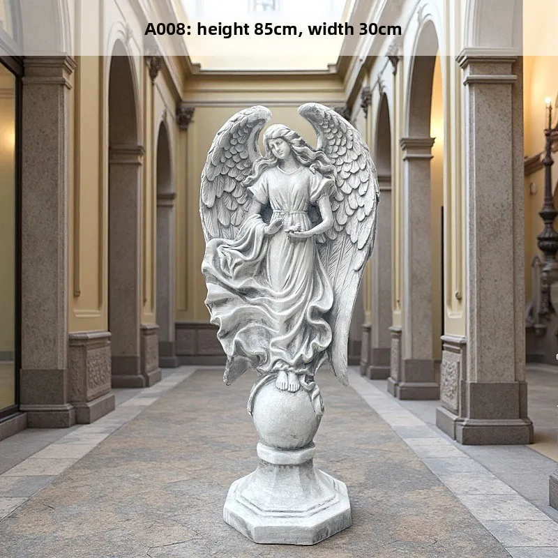 

Large Home Garden Outdoor Courtyard Angel Girl Ornament Sculpture Model Villa Hotel Decoration