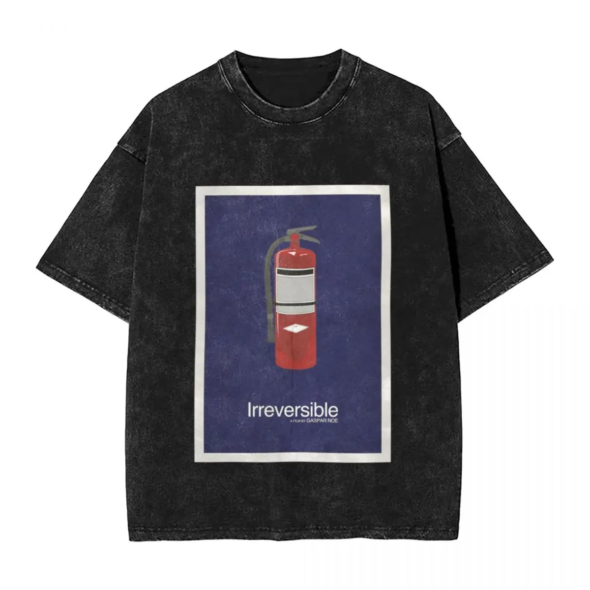 Irreversible - T-shirt vintage oversize à manches courtes, style minimaliste et cool