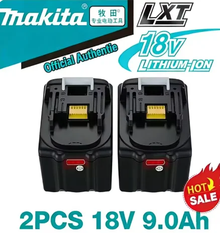 

Аккумулятор Makita 9000 мАч, 100% оригинальный, 18В 9.0Ач, модели BL1830, BL1815, BL1860, BL1840, перезаряжаемый, для инструментов.