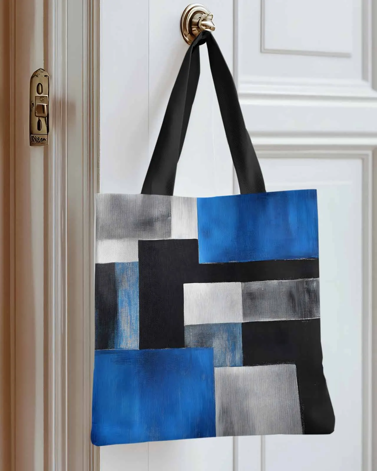 

Tranquility Gradient Abstract Art Canvas Bag Handbag Oxford Cloth Eco Shopping Storage Bag for Home Use