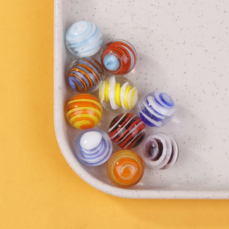 10PCS 16MM Marbles Crystal Ball Glass Ball Stained Glass Photography Accessories Vase Fish Tank Room Decor Christmas Balls