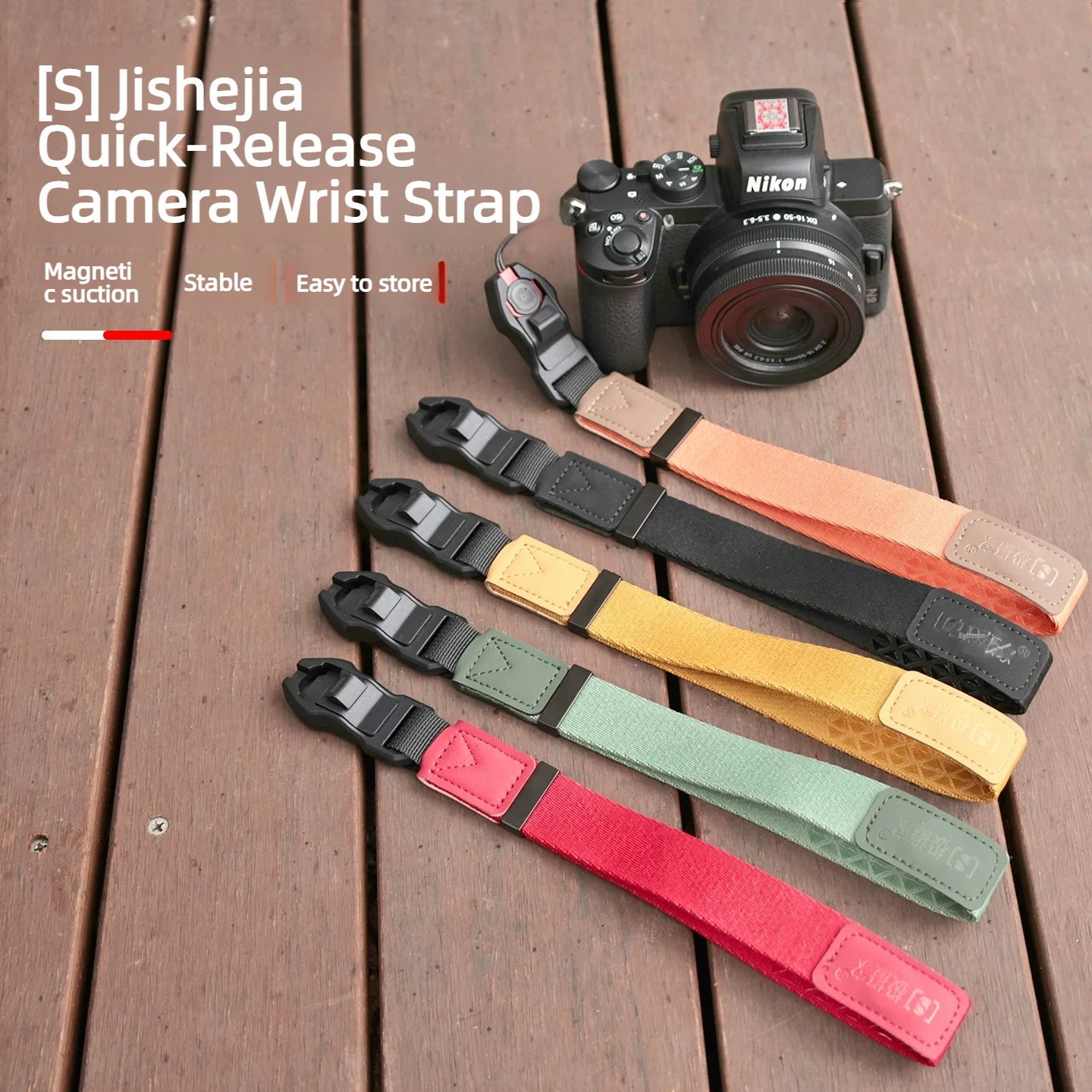 Camera Magnetic Wrist Strap  Hand Wristband for Sony Canon Fuji Panasonic Leica PD Compatible Fit XT30III XM5 Camera