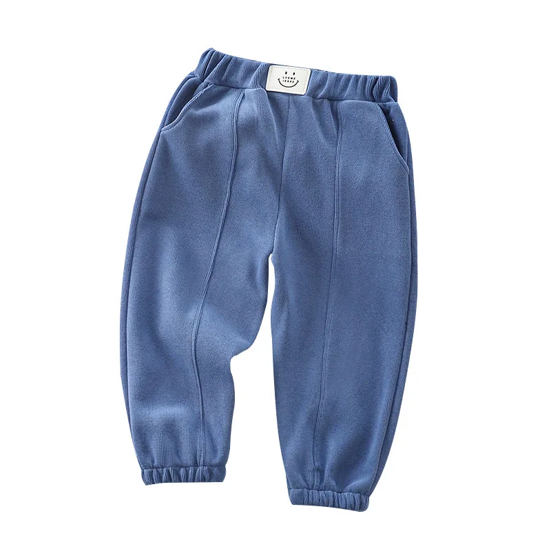 Kids Casual Athletic Solid Pocket Jogger Pant Children Long Spring Fall Thicken Toddler Boy Girl Thermal Baby Sweatpants Trouser