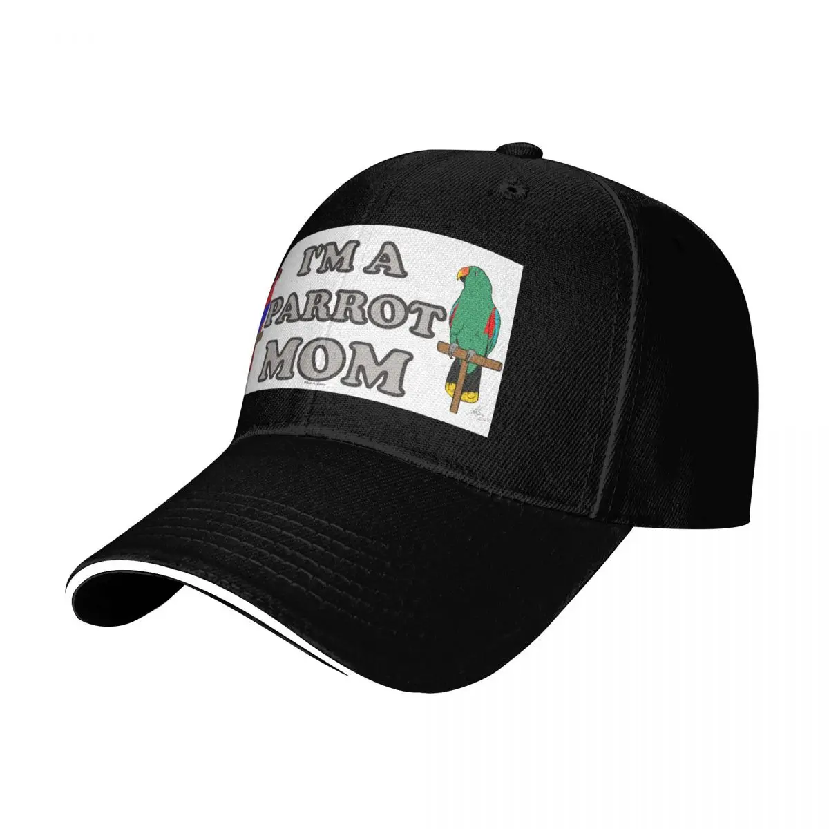 I'm a Parrot Mom! - Eclectus Male and Female Baseball Cap Unisex for Men Women Outdoor Golf Running Hiking Summer Beach Travel
