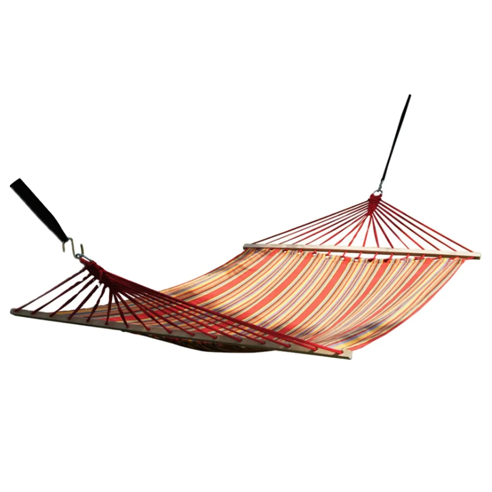 

Outdoor Portable Venture Double Seat Person Parachute Lightweight High-capacity Hammock with Wooden bar