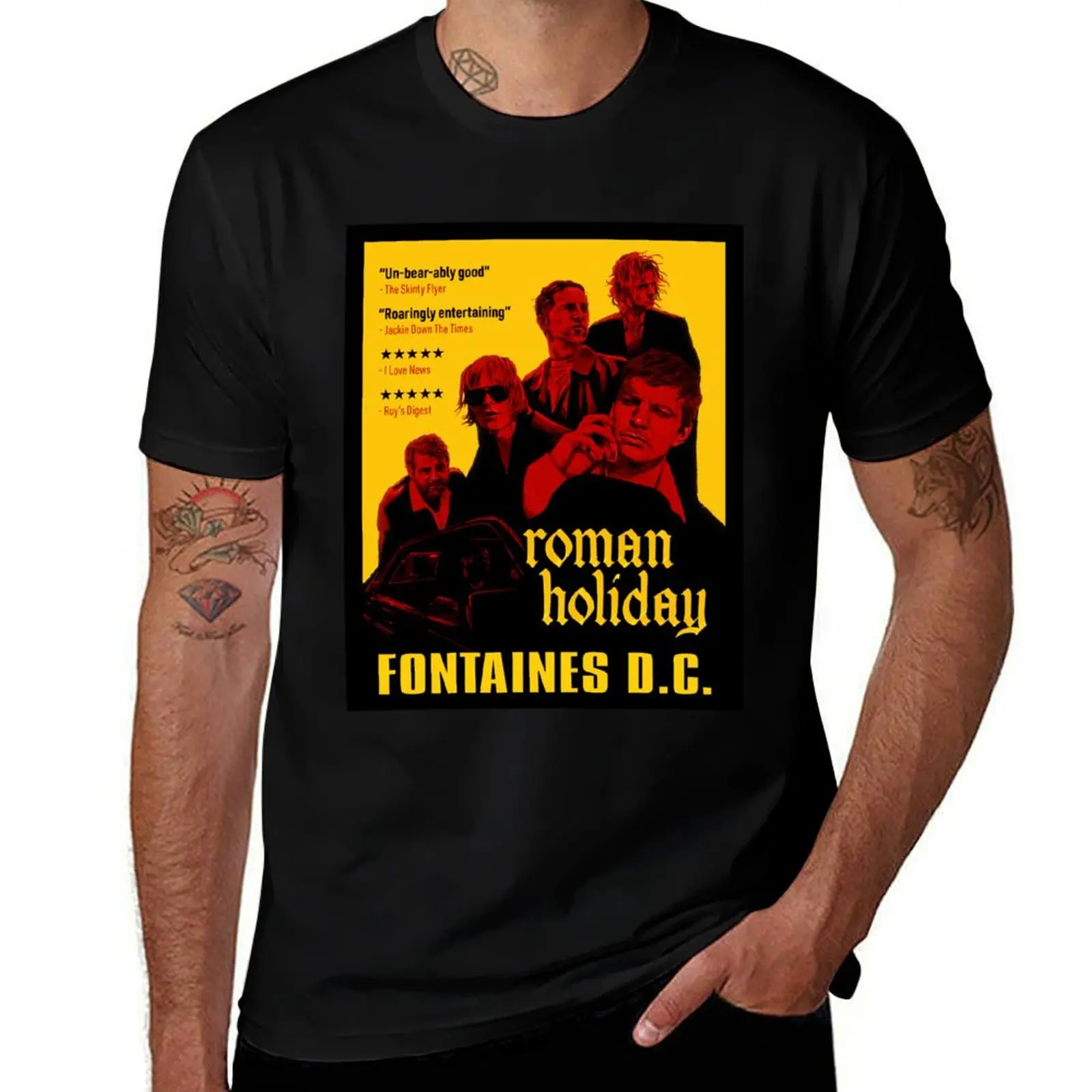 Fontaines : Irish Post-Punk Most Popular T-Shirt Running Gym Short Sleeve Sports Tee