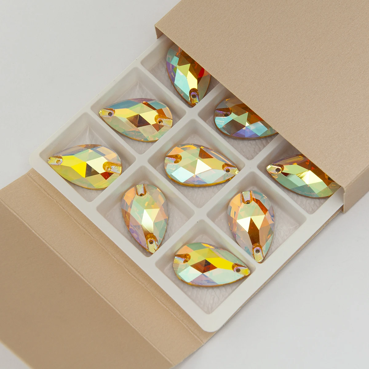 K9 New 6A Effects AB Shiny Sewing Stones Drop Strass Sew On Rhinestones For Craft Dress decoration bags garment shoes
