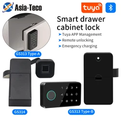 Tuya Smartcard Lock Lade Kast Biometrische Vingerafdruk Lock Home Keyless Electronic Lock App Unlock Locker Beveiligde Bescherming