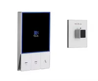 Newest White Solid Brass 3 Way  Concealed Thermostatic  Shower Diverter Mixing Valve with Smart Digital Temperature LED Display