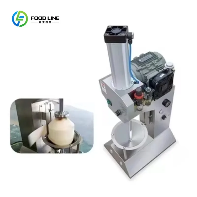 Customized Best Selling Trimming Coconut Shelling Drilling Electric Automatic Fruit Peeling Machine