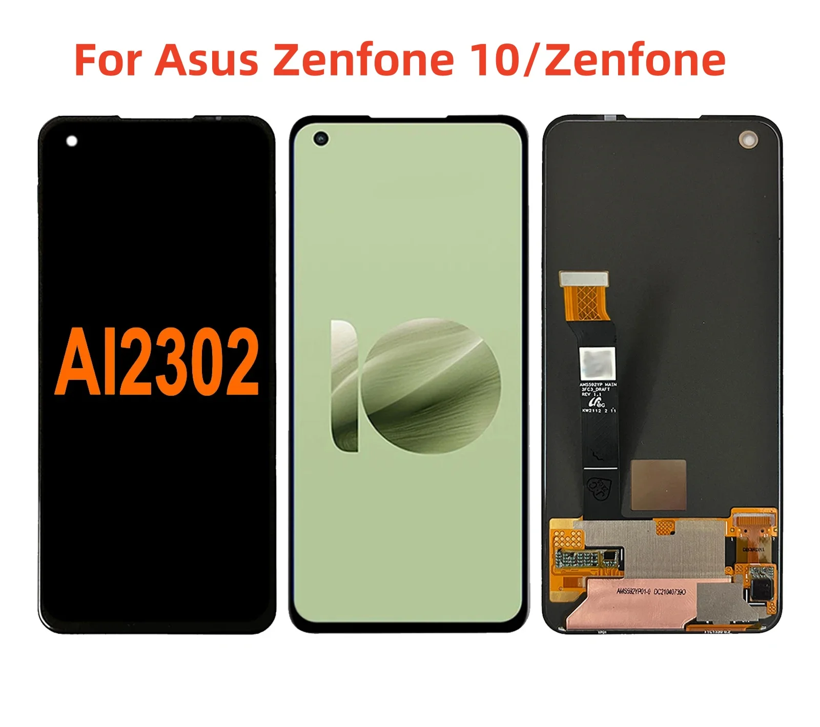 

AMOLED For Asus Zenfone 10/Zenfone 10z AI2302 LCD Display Touch Screen Digitizer Assembly Parts