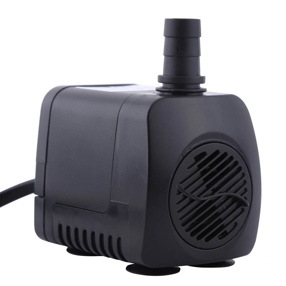 Plastic 220V 15W 800L/H Fountain  Fish  Aquarium Water Submersible Pump Black Aquarium  Fountain