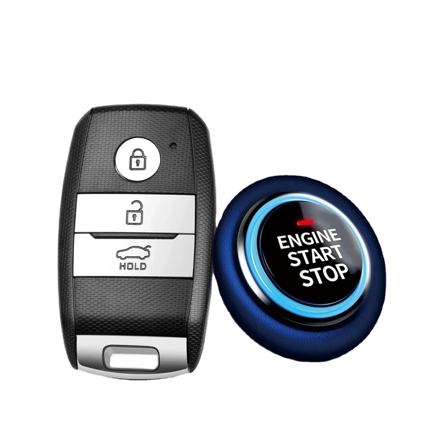 Eagle Safety Universal Push Button  Remote Start Keyless Entry Alarm System Engine Stop Star Car Alarm
