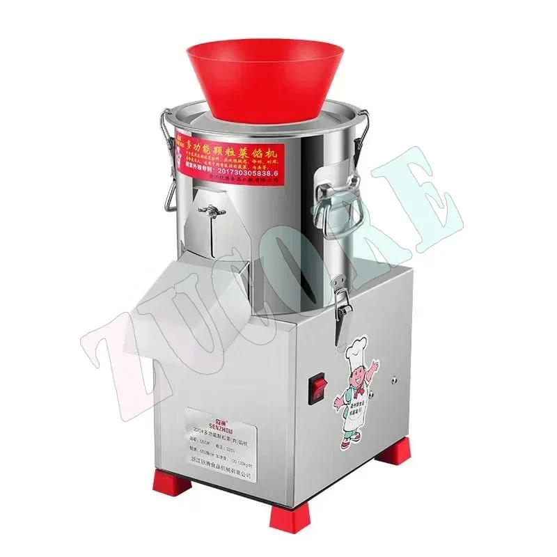 

Vegetable Cutter Electric Vegetable Cutter Chili Mincing Machine Grinder Stainless Steel Food Processing Machine 100-130kg/h
