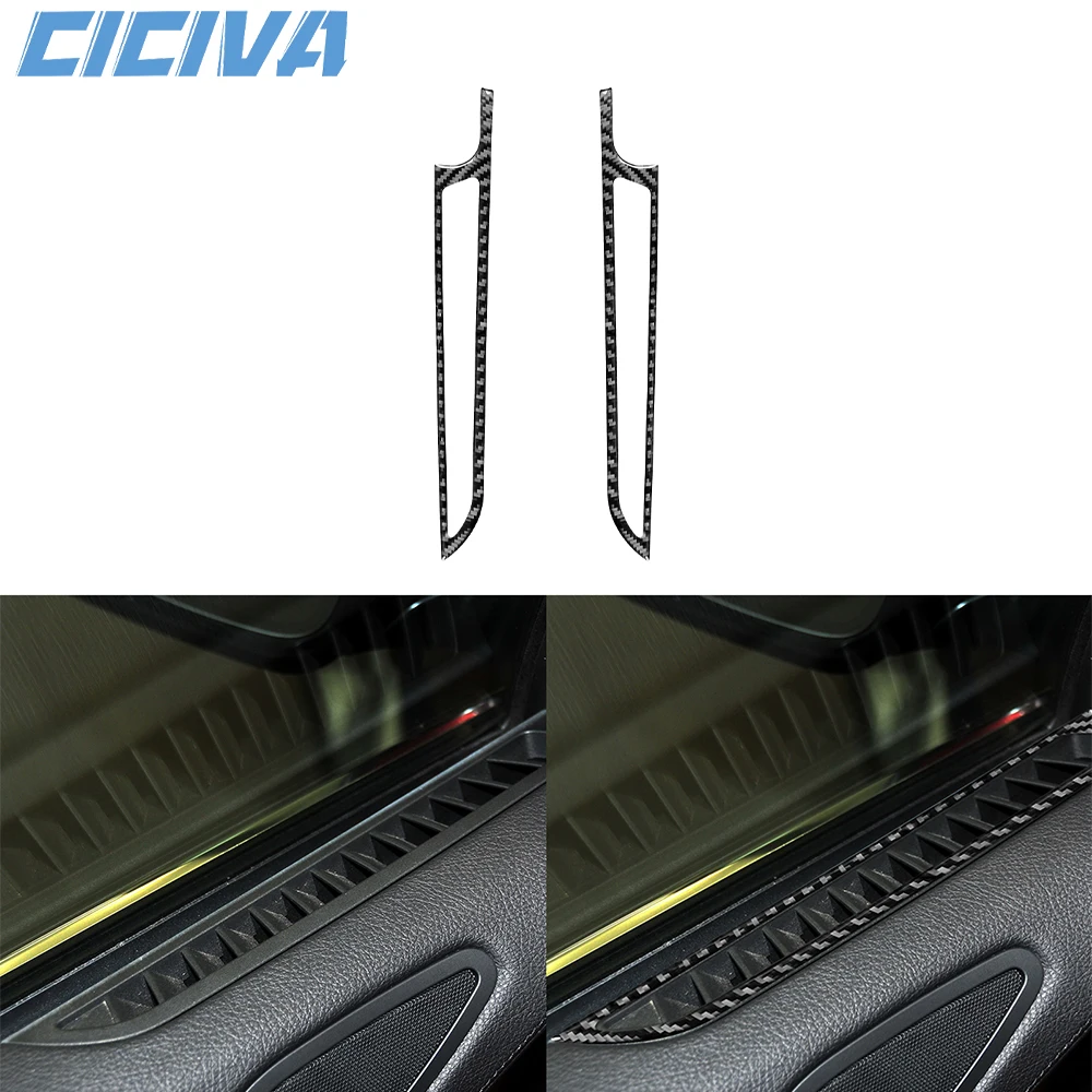 

For BMW 6 Series M6 F12 F13 F06 2011-2018 Carbon Fiber Door window defogging air vents Panel Car inside Trim Accessories Sticker