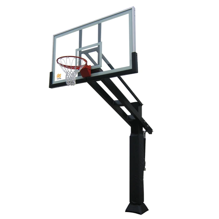 屋外用スポーツコート設備、地上設置型バスケットボールスタンド、高さ調節可能（5～10フィート、1.5～3メートル）、バスケットボールシステム、フープ