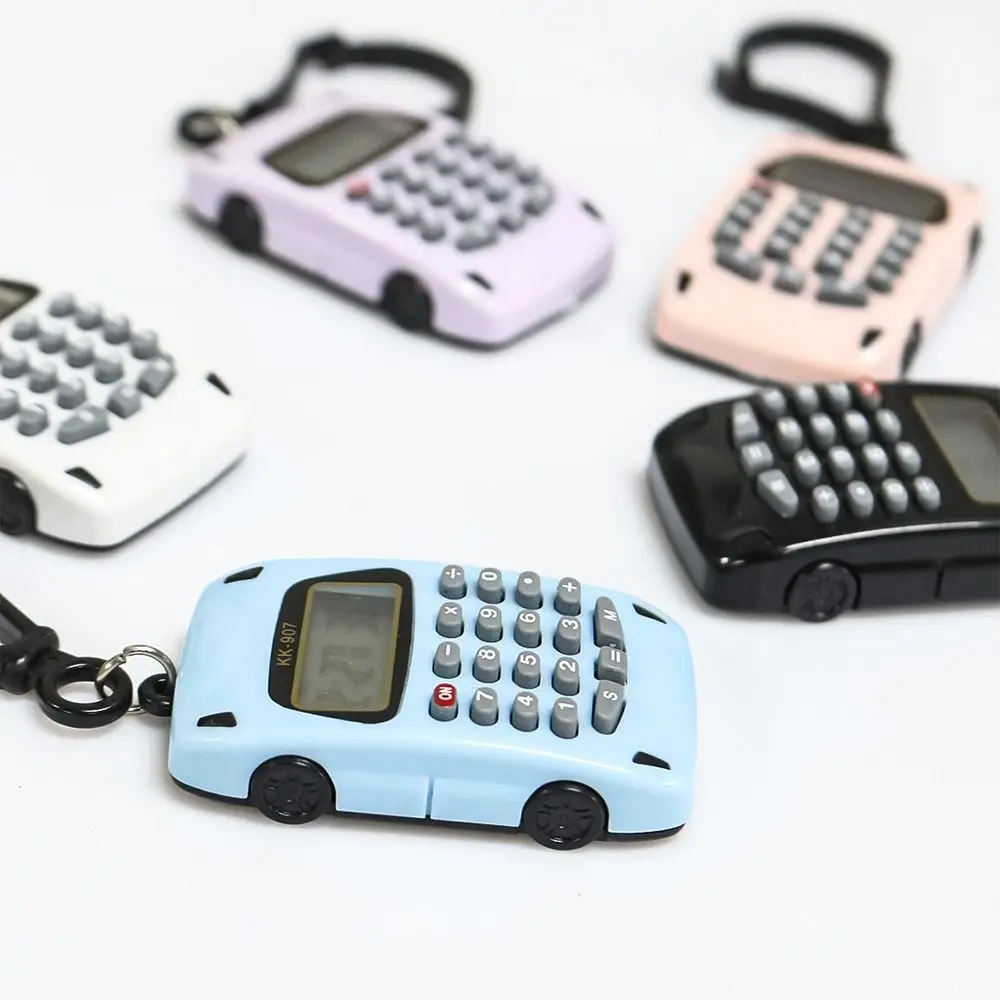 New Mini Electronic Calculator Multifunctional Lightweight Pocket Calculators 8 Digits Display Creative Key Ring School