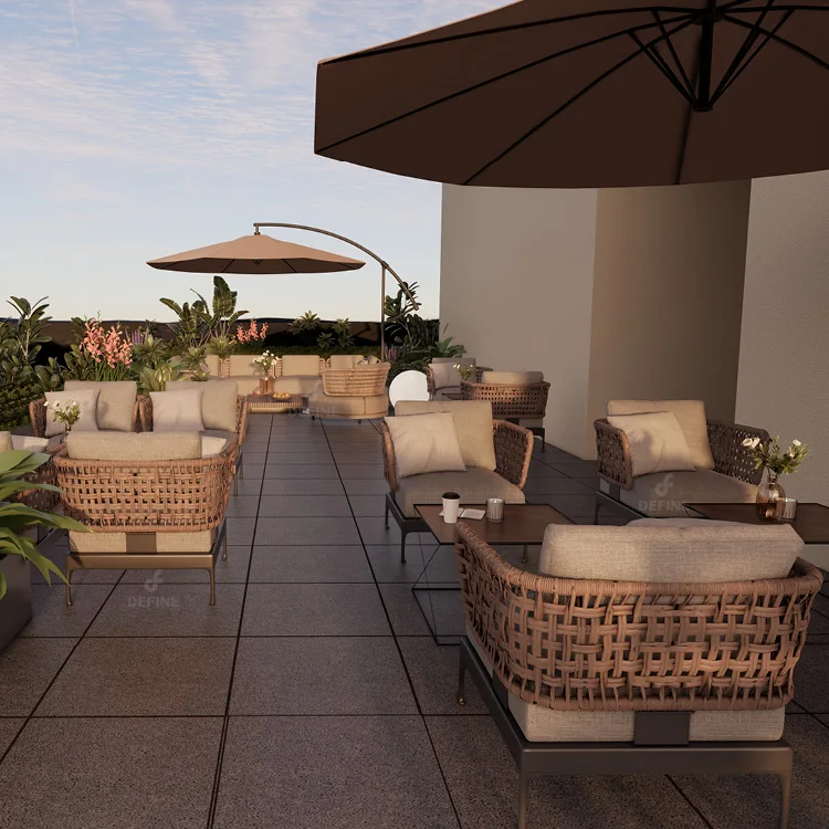 

High Quality Modern Simple Style Custom Restaurant Coffee Shop Outdoor Furniture Chairs and Tables