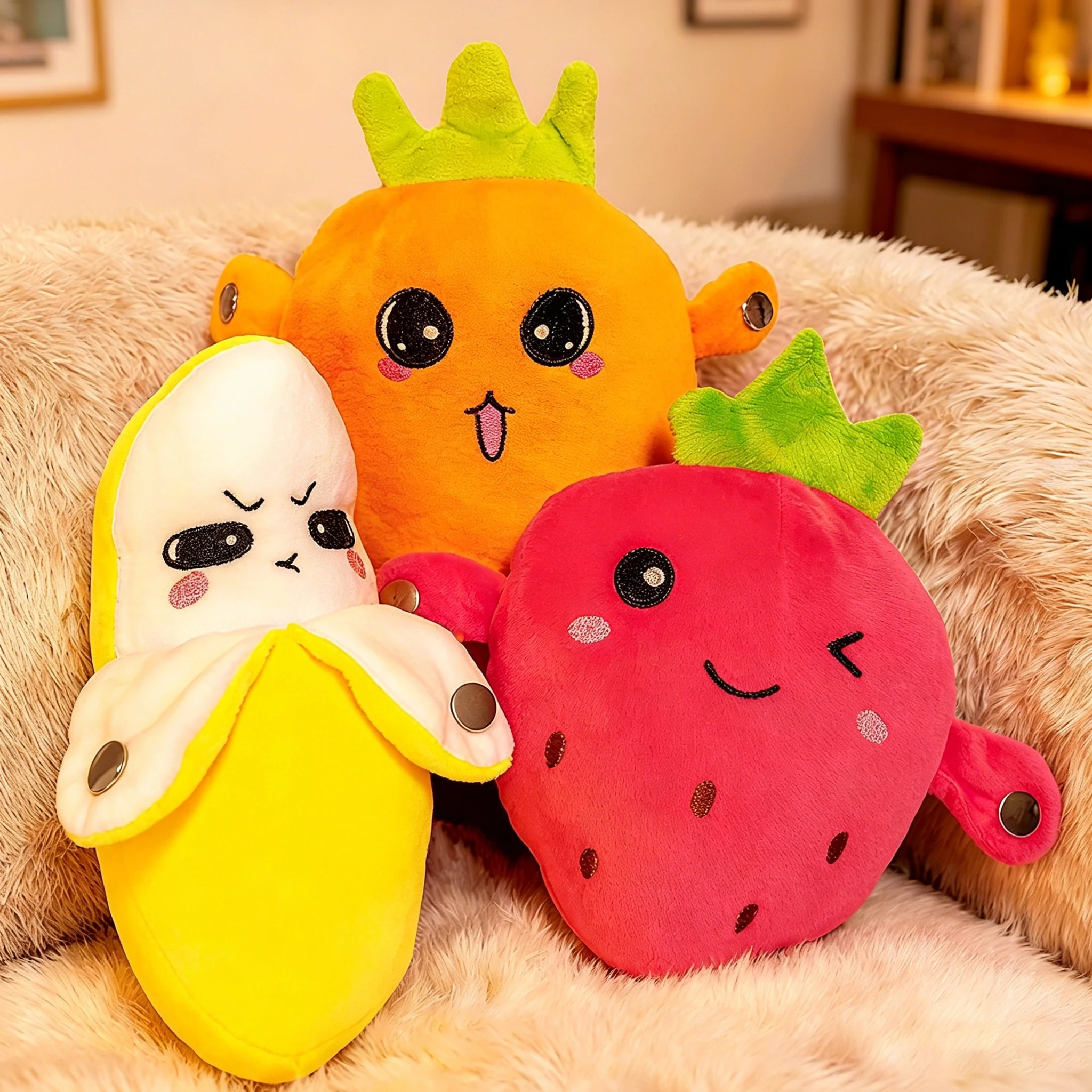 Nuevo Piano Musical Interactivo con Sensor de Ritmo, Muñeco Musical con Sensor de Ritmo de Frutas, Banana, Fresa, Eléctrico