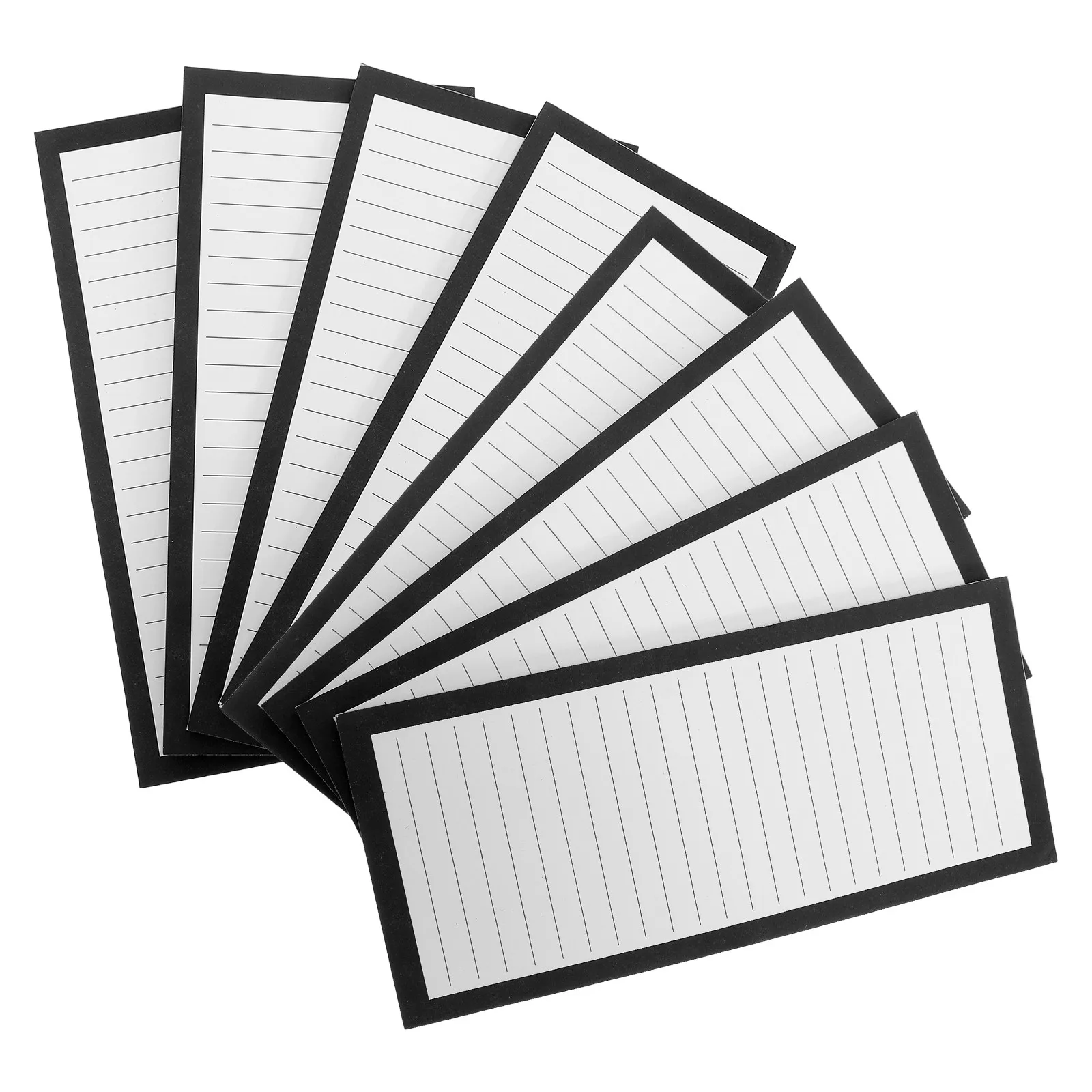 Magnetic Notepads 8 Pack Vintage Lined Memo Pads with Full Magnet Back for Fridge Grocery Shopping Lists