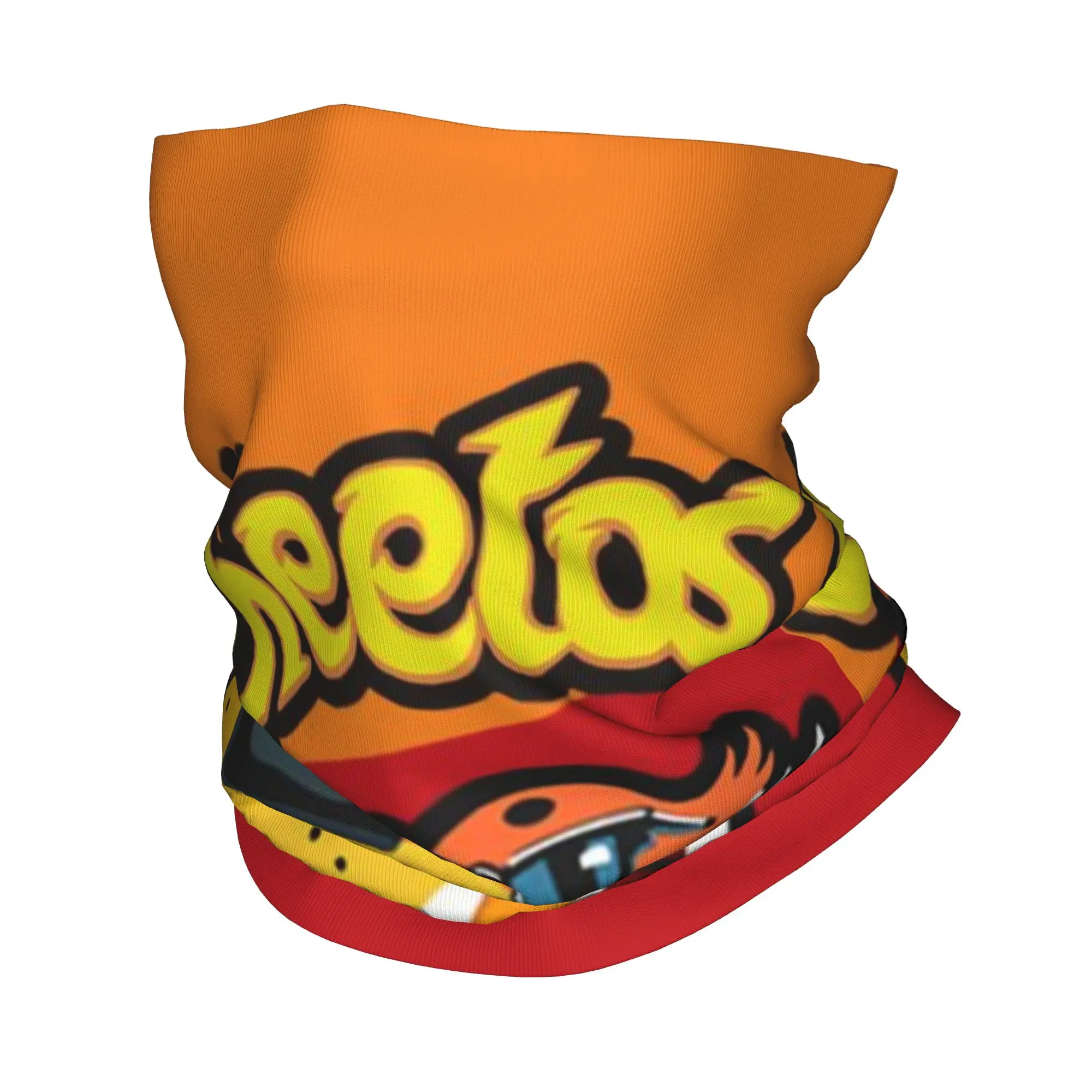 Orange fashionable leopard Bandana  Cover Club C-heetos Face Scarf  Cycling Riding Unisex Breathable Neckerchief