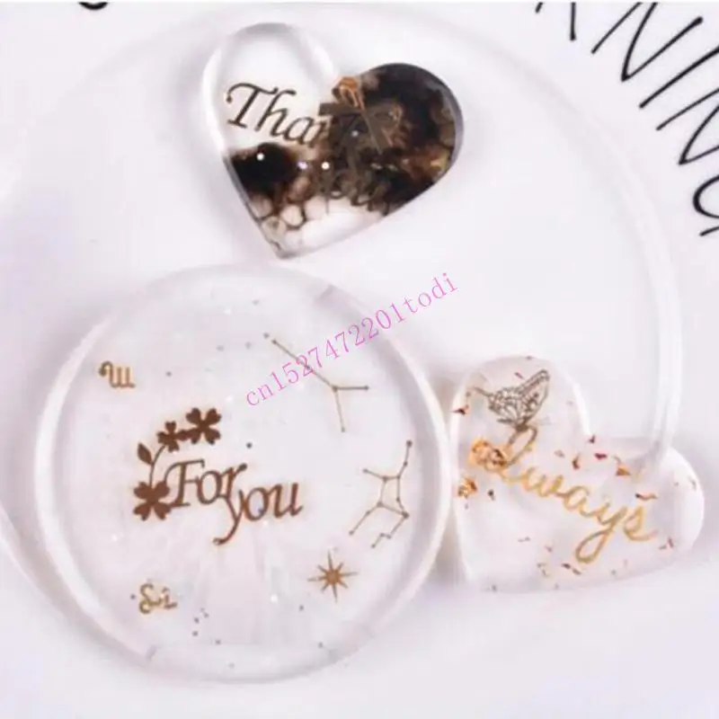 8 Sheets UV Epoxy Resin Filling Material Stickers Resin Mold Decorative Lables DIY Crafts Jewelry Making Filler M76B