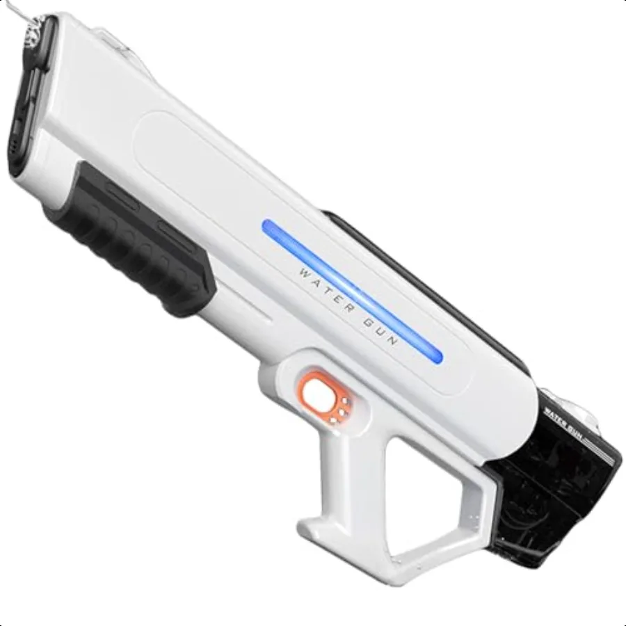 

2025 Upgraded Water Guns for Adults 32FT Long Range 1500mAh Battery 1000ml Tank LED Lights Automatic Absorption for Adults Summ