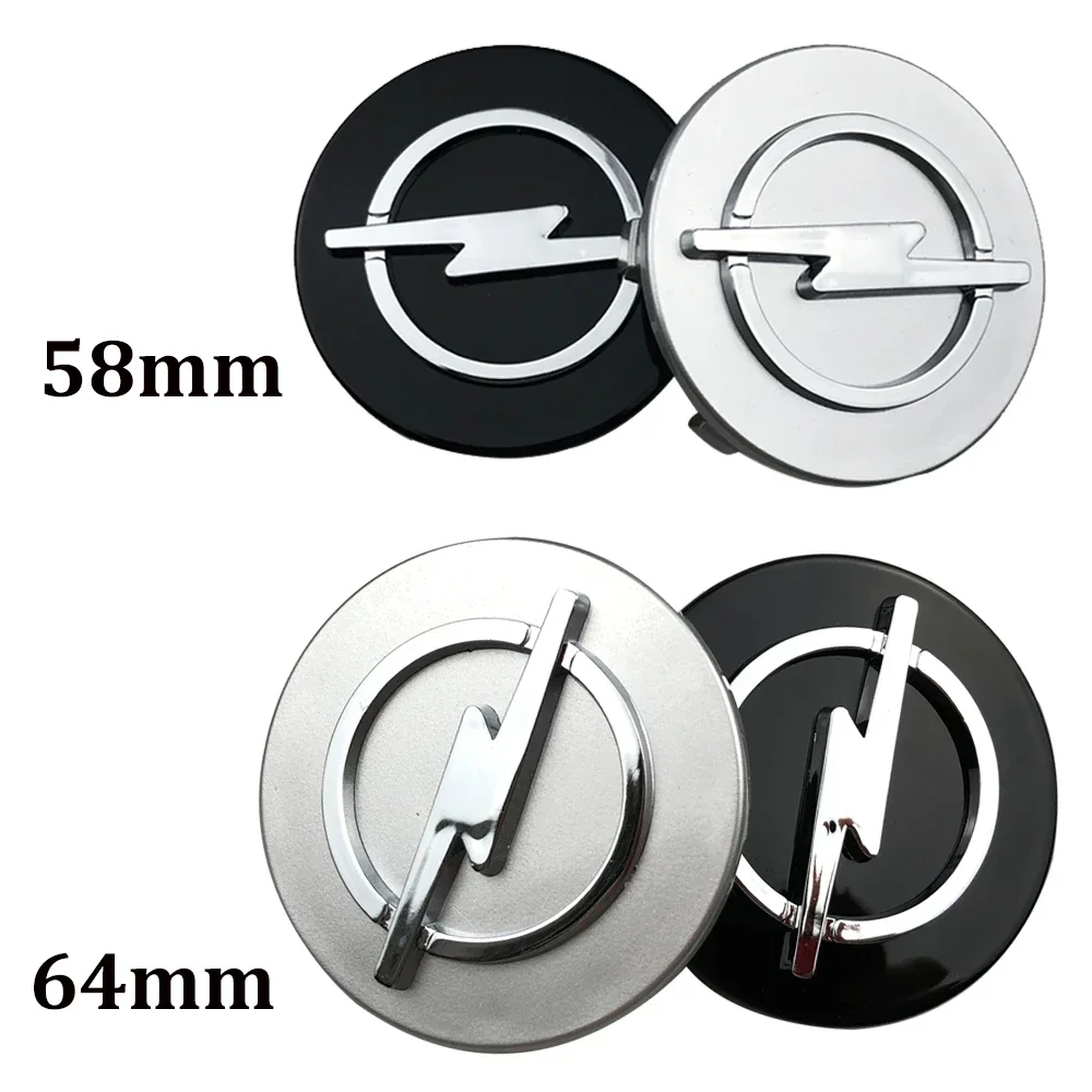 

4pcs 59mm 64mm Car Styling Wheel Center Cap Logo Hub Covers Emblem Badge For Insignia Zafira Corsa Wheel Center Caps Accessories