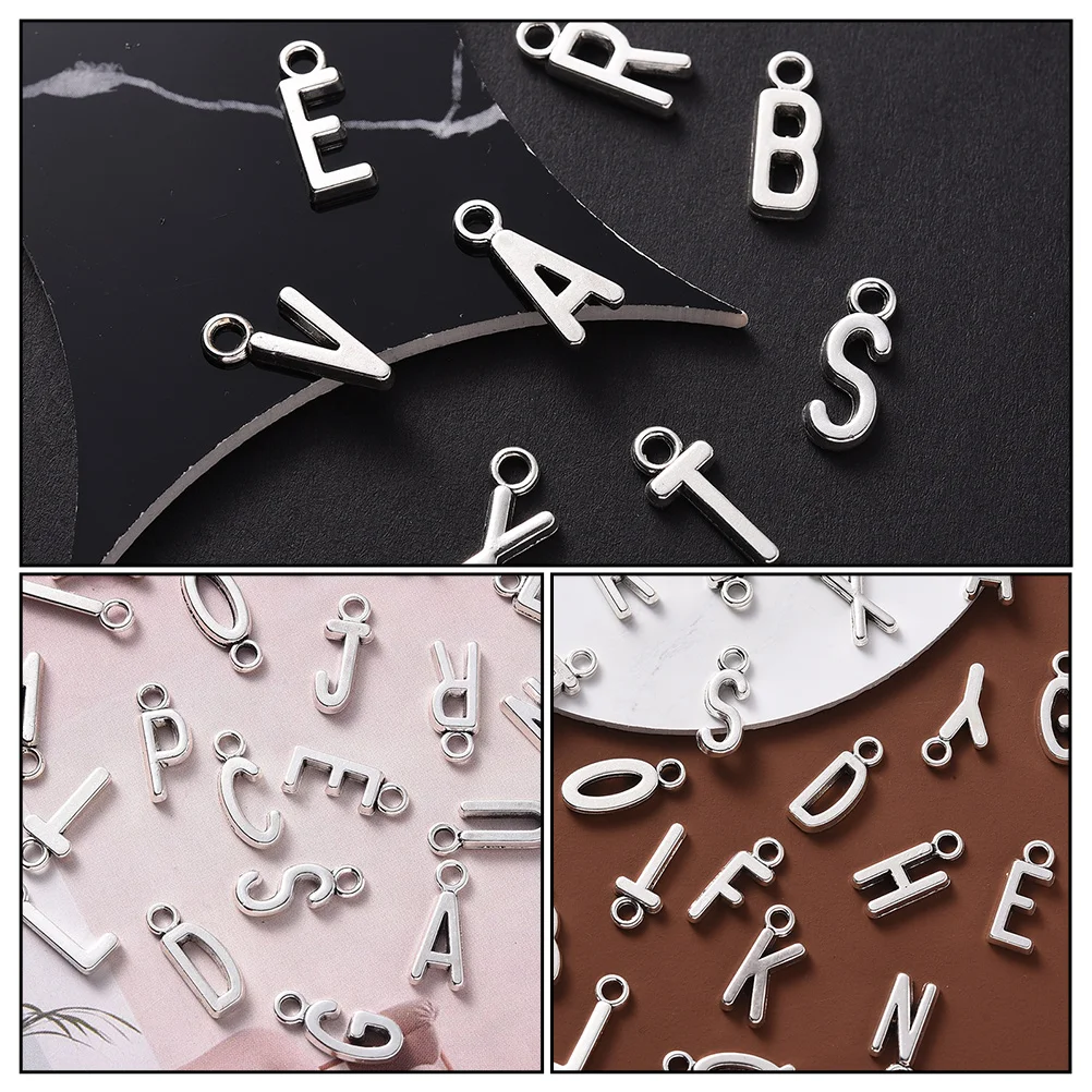 

26 Letters English Letter Shaped Diy Diy English Letter Pendant Jewelry Pendant Accessories Craft Project Vintage Supplies