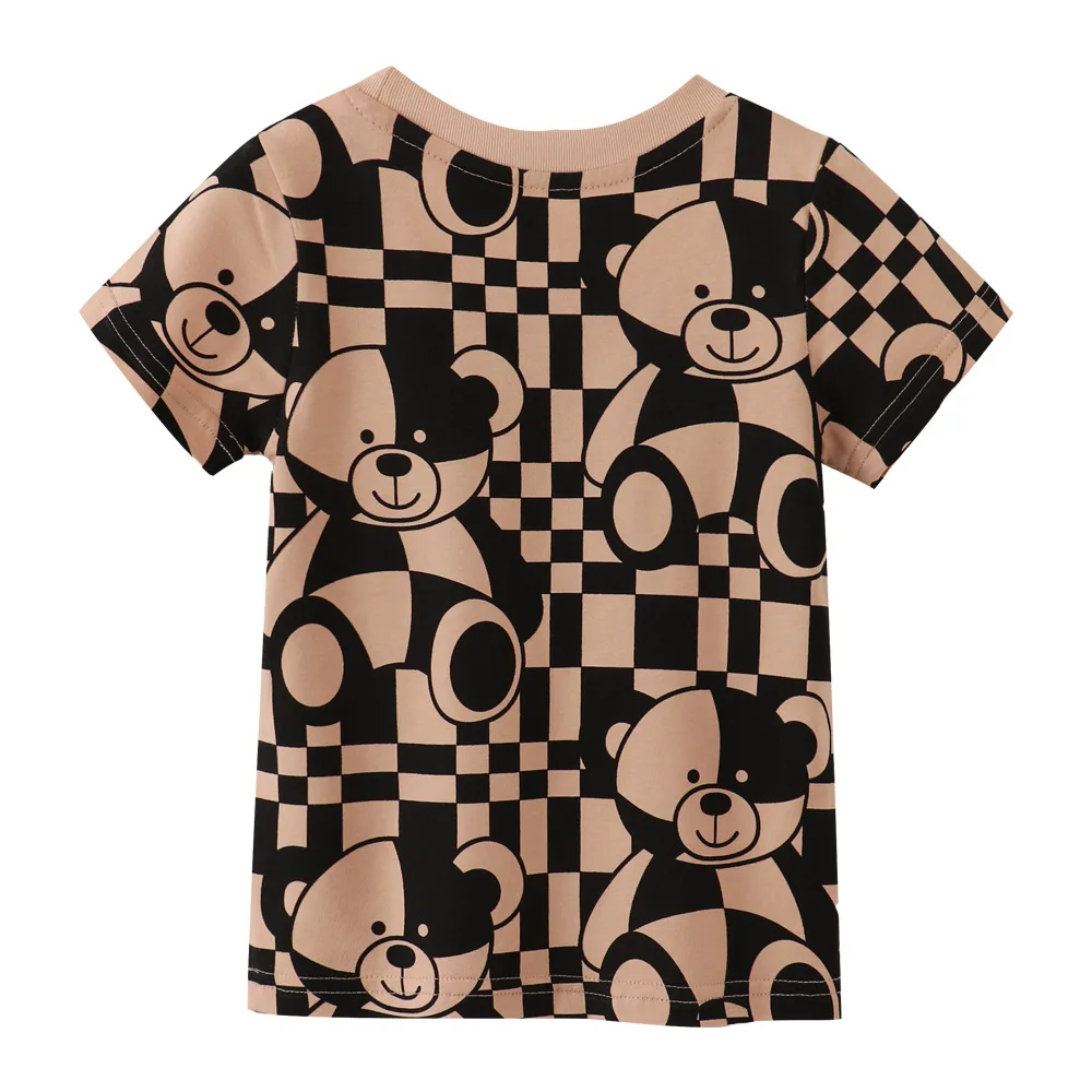 2023 sommer Kinder Jungen T-shirts Cartoon Gedruckt Kurzarm Dünne Baumwolle Baby Jungen Shirts Oansatz Vielseitig Kinder Jungen Tops – Detail 2