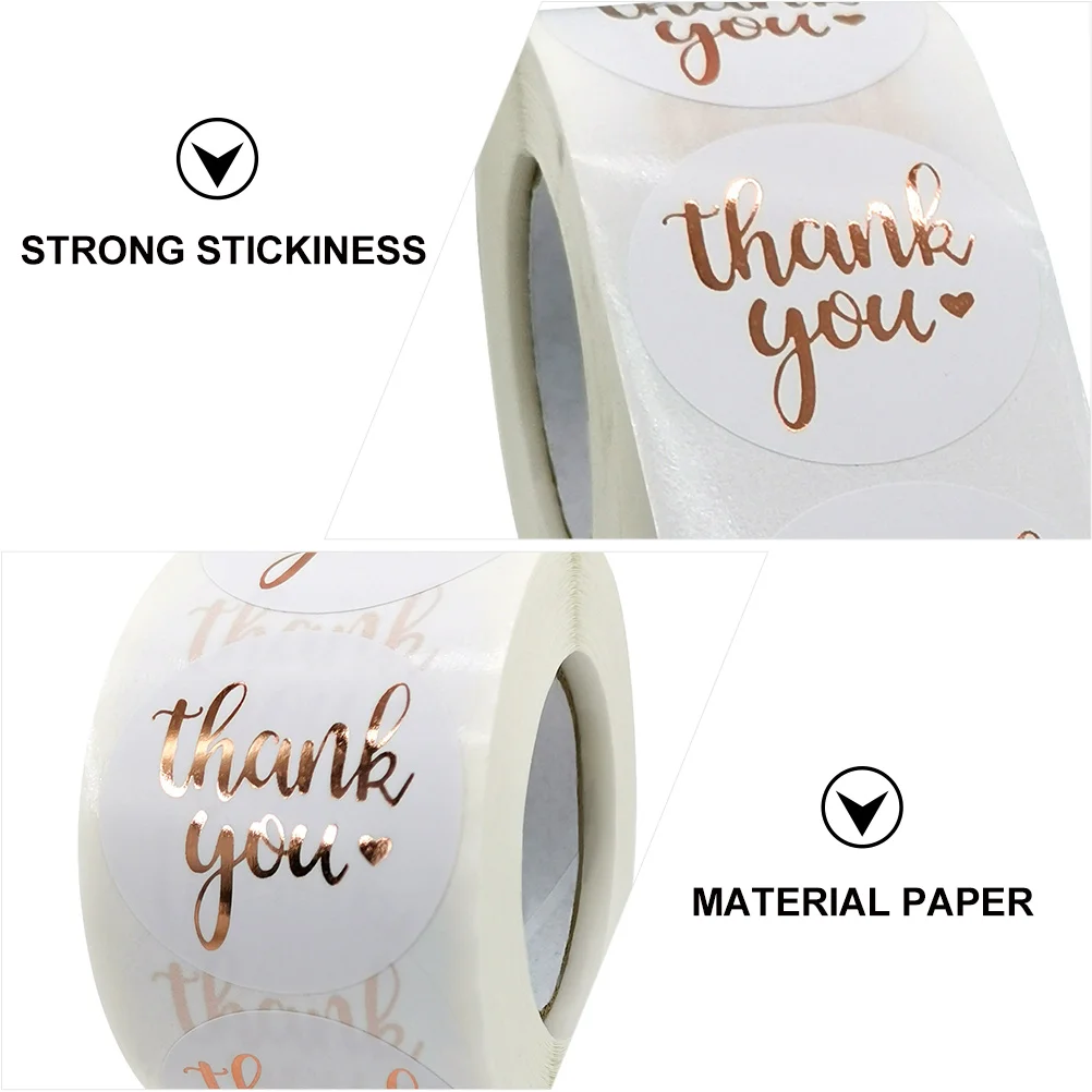 

Creative Seal Stickers Roll Decorative Round Bronzing Labels for Envelope Gift Wrapping Party Cards Scrapbooks