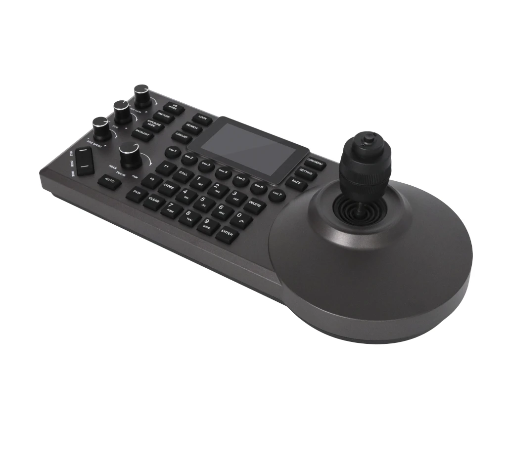 New NDI HX Live Streaming Ptz Controller Keyboard Joystick for Video Conference Ptz Camera Control With RS-232 Control Cable