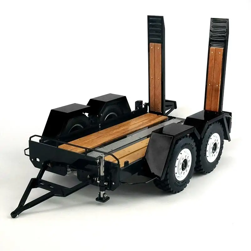 1/14 Hydraulic mechanical model LESU toy Bobcat small slip loader LS-A0036 full trailer truck