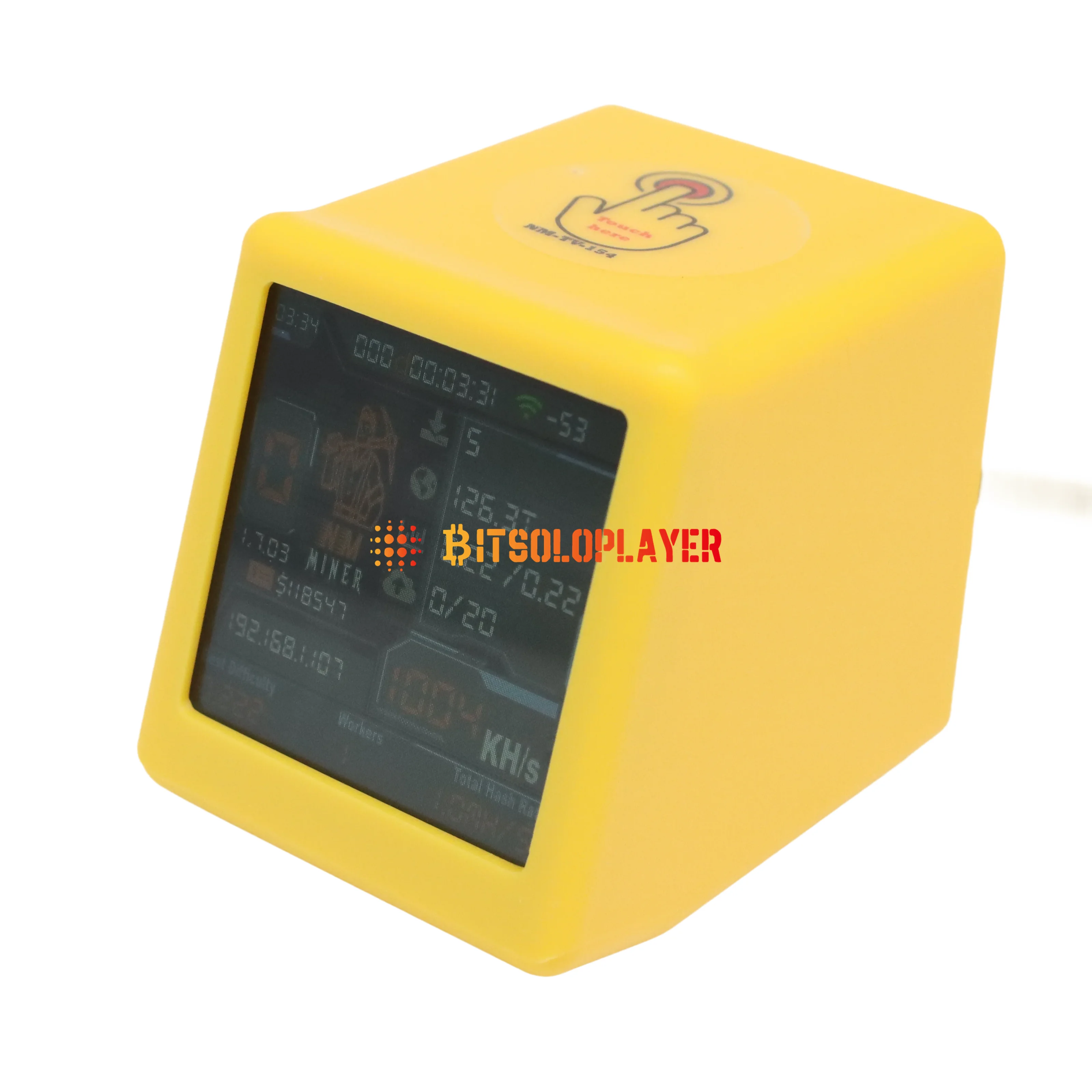 2025 New NMminer Smart TV 1060KH/S Clock Miner BTC Crypto Home Solo Miner ESP32 BTC SOLO Lottery Miner & Smart gift