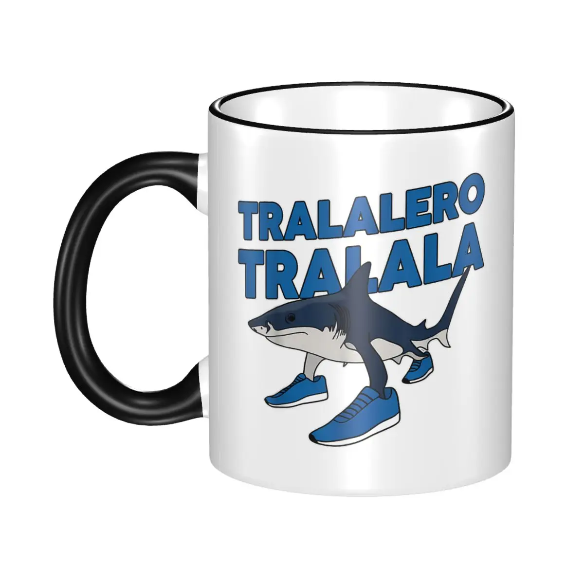 

Tralalero Tralala Gift Mug for Women Men Novelty Italian Brainrot Meme Tea Cup Present for Office