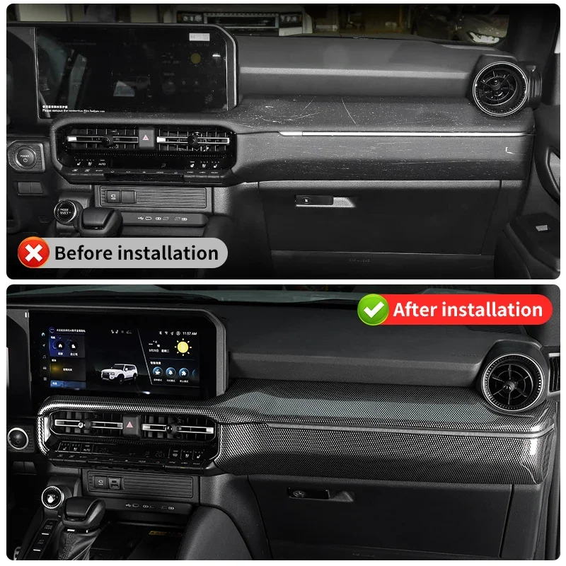 

Для Land Cruiser Prado 2024 2025 LC 250 1958 украшение стола приборной панели защитный чехол аксессуары для интерьера