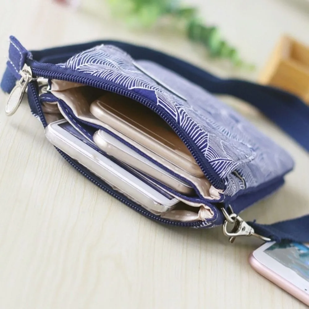 

Coin Purse Pastoral Mobile Phone Bag Cotton Mini Phone Crossbody Bag Cute Fashion Women's Messenger Bag Travel