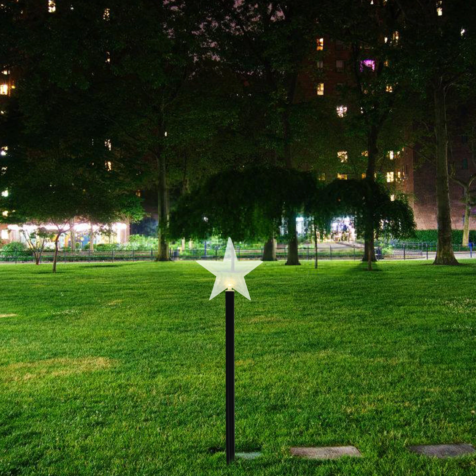 

Solar Lamp String Waterproof Ground Insert Lights Landscape Stake Light For Garden Yard Decor Outdoor Auto Charging Durable