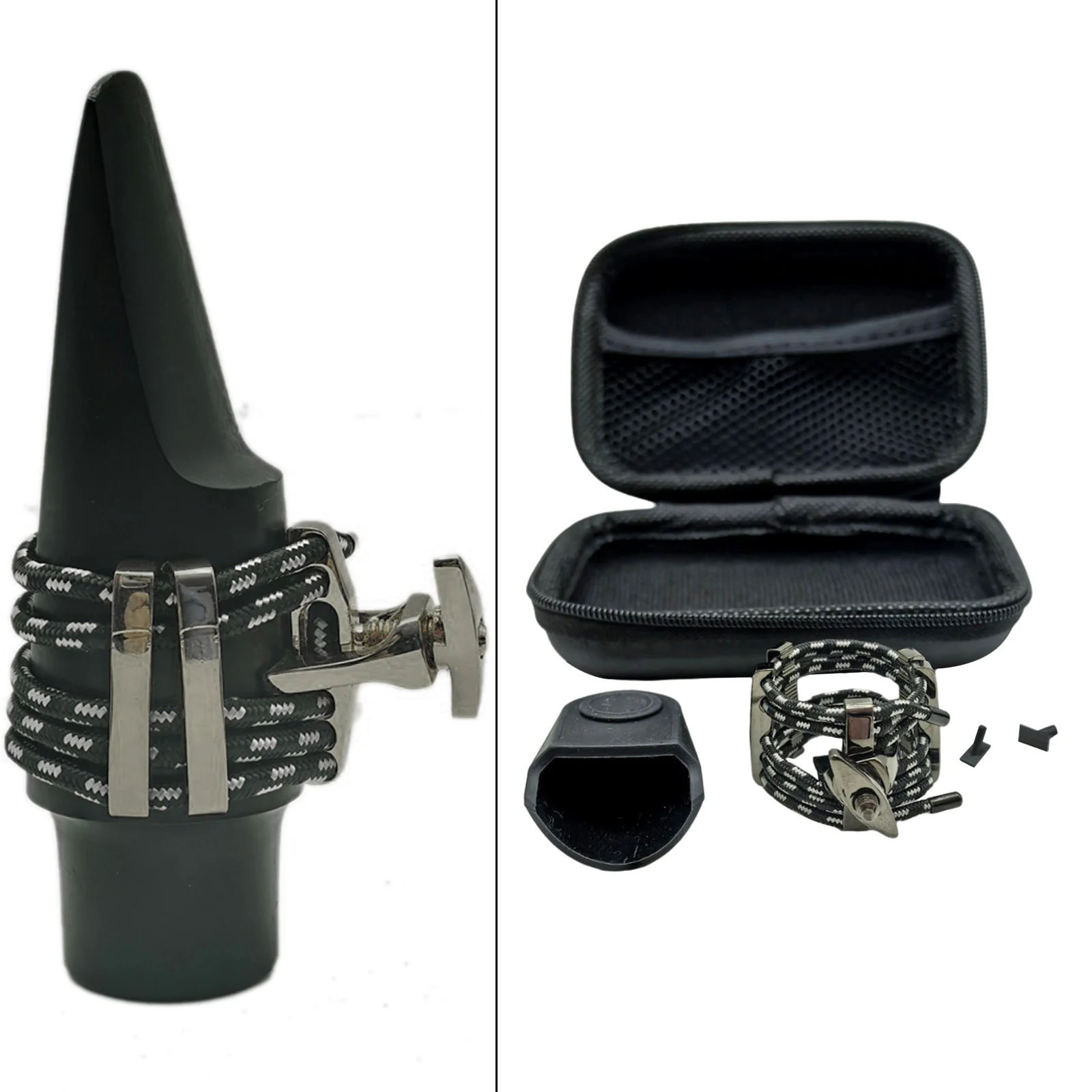 Mouthpiece Ligature Fastener Clip Metal Clamp for Clarinet Saxophone Secure Fit Musical Instrument