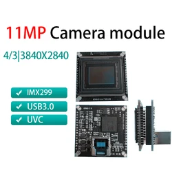 고화질 4K 산업용 USB 드라이버, 11MP 카메라 모듈, IMX299, 무료 카메라 모니터링, 얼굴 인식