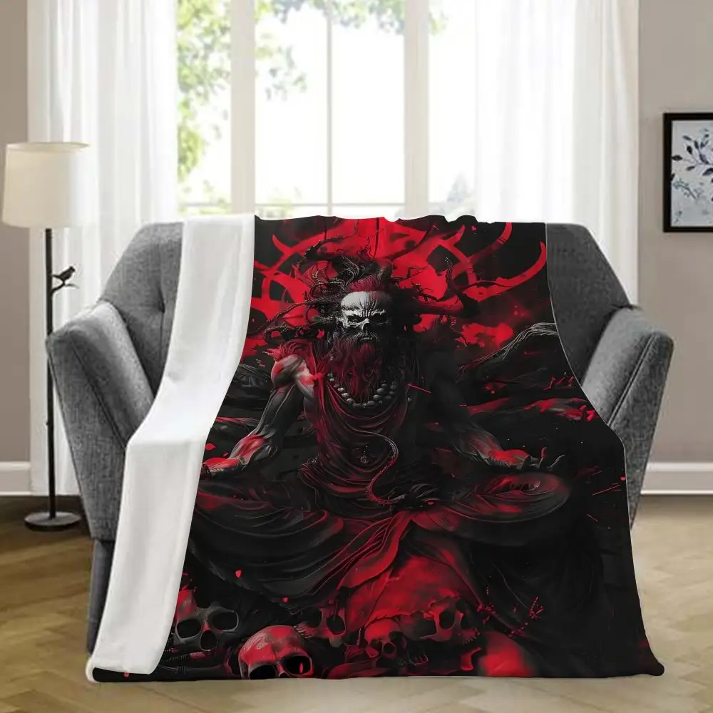 Manta de felpa suave con banda de Heavy Metal Slayer, manta de franela para sala de estar, dormitorio, cama, sofá, cubierta de P