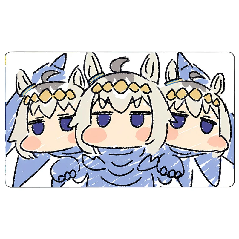 600X350X2Mm Diy Yu-Gi-Oh! Neo Blue Eyes Ultimate Dragon Cute Card Battle Mat Single Player Board Game Card Duel Plate Battle Mat
