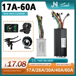 Three-Mode Controller Sine Wave with LCD Display and Learning Function Motor Kit Accessory Use for 250-3000W Motor 17-60A