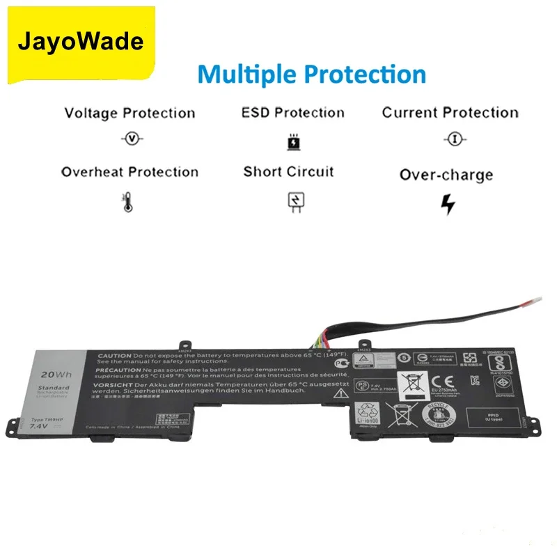 New TM9HP Laptop Keyboard Battery for Dell Latitude 13 7350 J84W0 FRVYX 0FRVYX 2ICP4/55/82 0J84 TM9HP Notebook Laptop Batteries