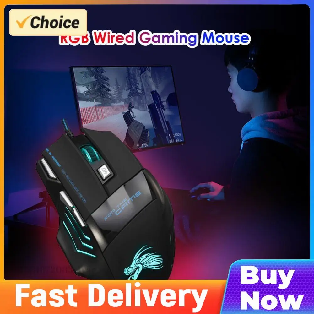 Gaming Mouse 7-Colo…