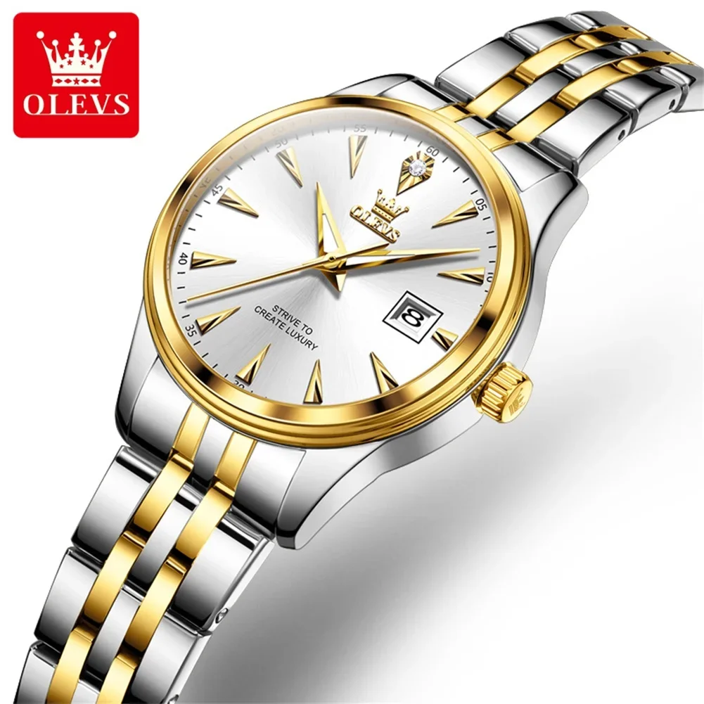 

OLEVS 5598 Women's Watch Luxury Brand Diamond Quartz Watch Fashion Waterproof Calendar Watch Elegant Bracelet Exquisite Red Gift