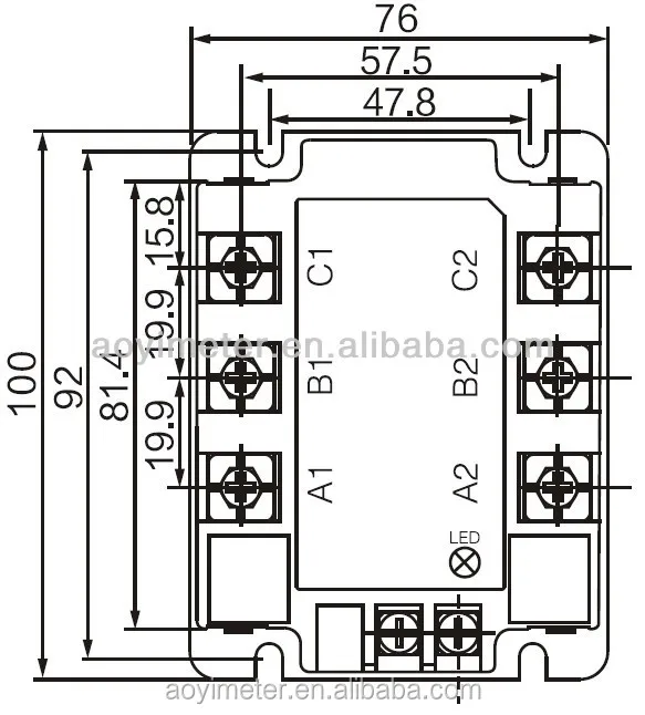 5PCS Aoyi 3 Phase Automotive Solid State Relay 40a SSR3-40AA-H