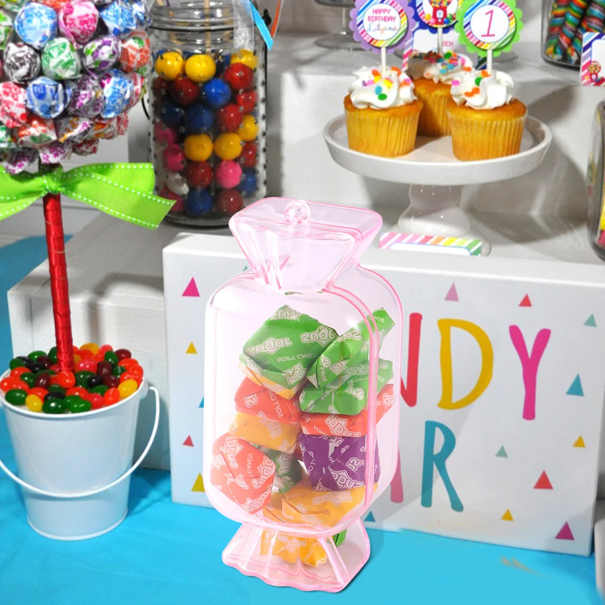 

12Pcs Candy Box Plastic Mini Creative Candy Container Storage Case for Birthday Party Christmas Baby Shower Gift Holder