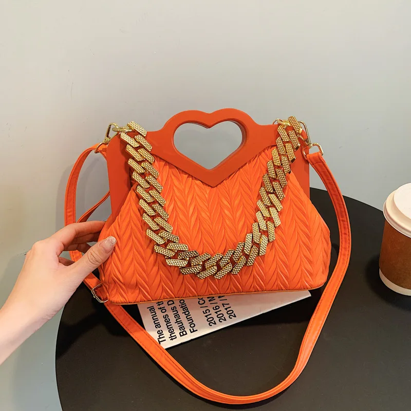 

Fashion Designer Ladies Pu Leather Chain Handbags High Quality Women Shoulder Messenger Bags Casual Crossbody Bags for Women New