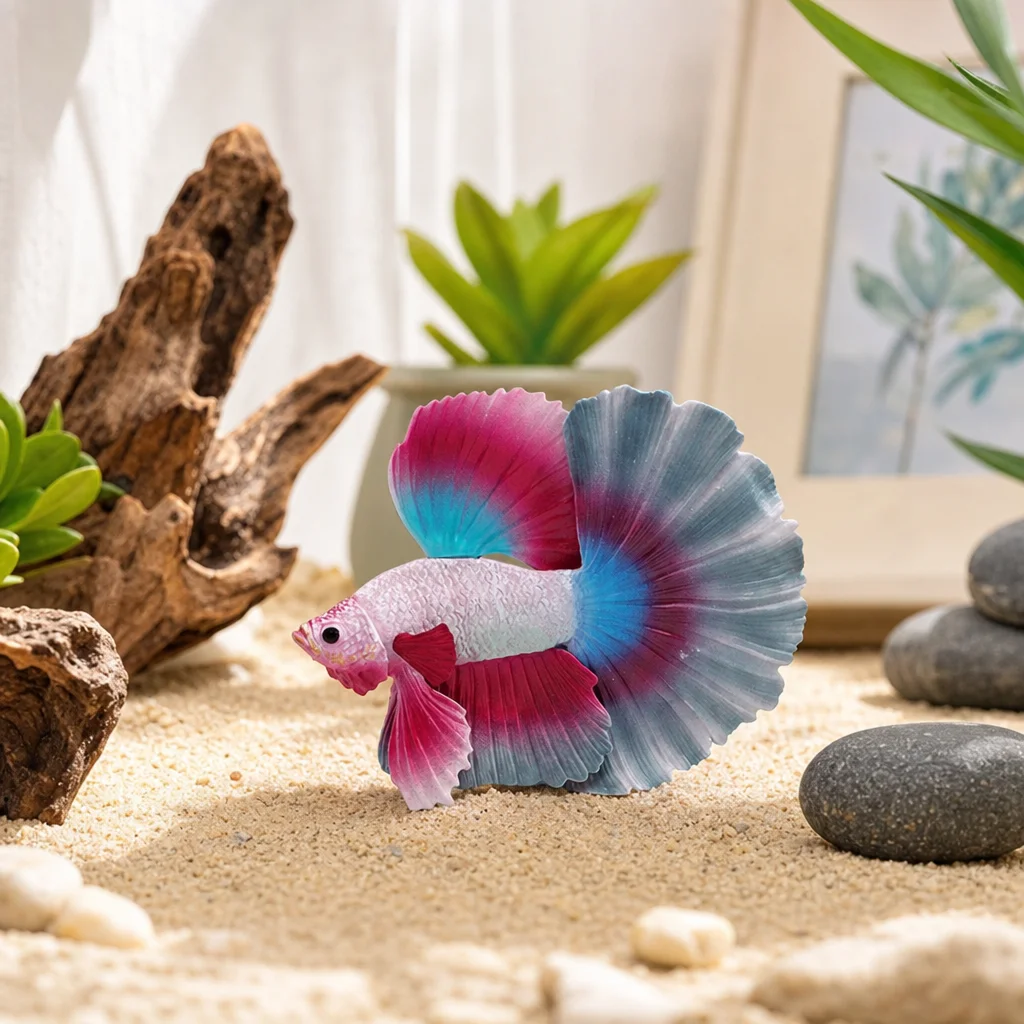 1pc Colorfu Fish Figure Realistic Colorful PVC Simulation Fish for Aquarium Decor Kids Educational Toy Learning Aid Supplies